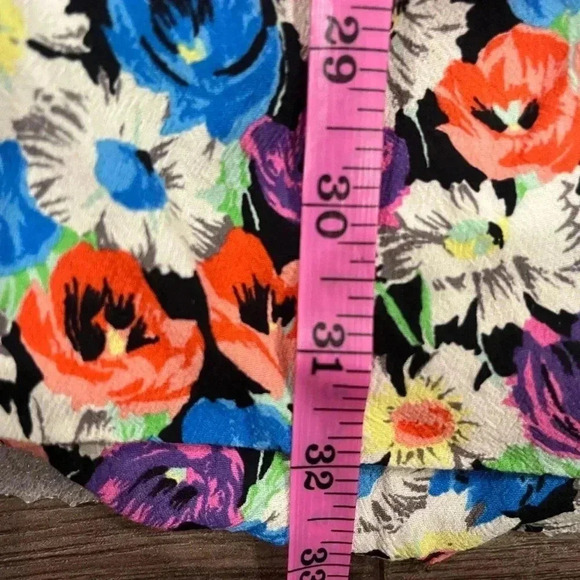 [L]ZARA WMN Multicoloured Floral Viscose LS Pencil Dress Sweetheart  Zip - Picture 13 of 13